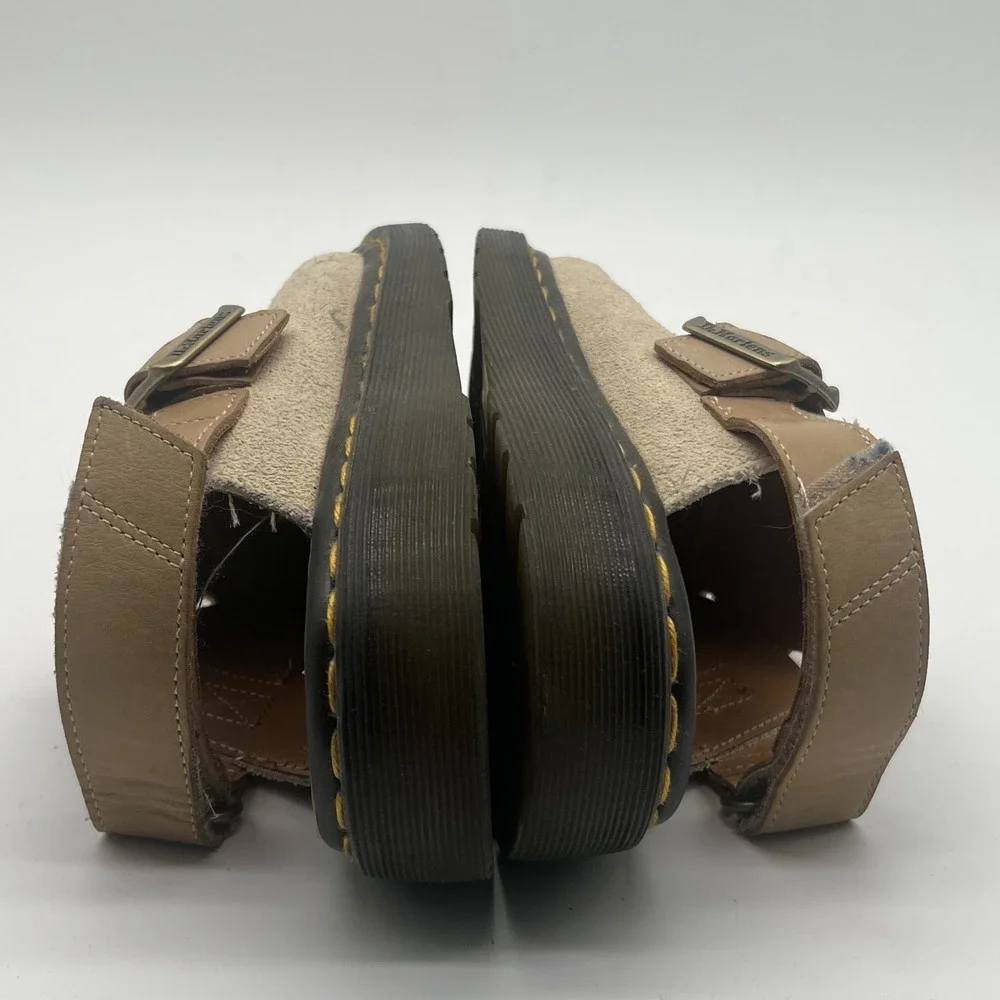 Dr Martens Jorge II Beige Suede Slingback Mule Sandals Mens 9 Womens 10 UK 8